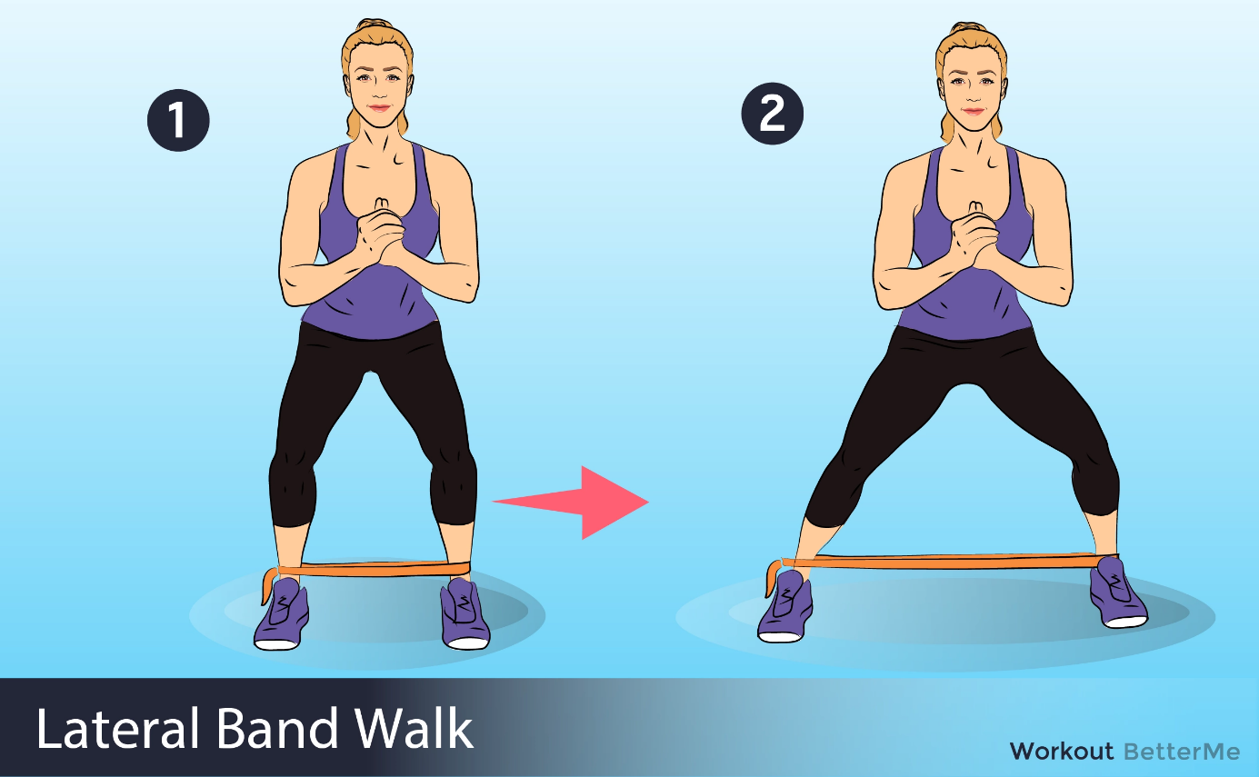 حرکت جانبی پا «lateral step